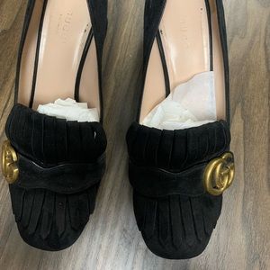 Gucci Kiltie suede heels sz. 37.5